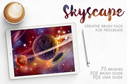 Skyscape Brush Toolkit for Procreate, a Brush Add-On by Wonderbox Creative (Thumbnail 1 of 8)