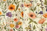 Wildflower Garden Seamless Pattern, a Pattern Graphic by UniqueMe (Thumbnail 8 of 14)