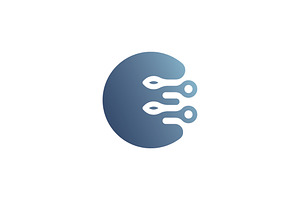 Tech Globe Logo for Business