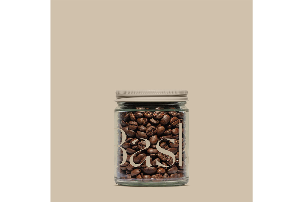 Coffee Bean Jar Mockup, a Cups & Container Mockup by Copal (Photo 5 of 17)