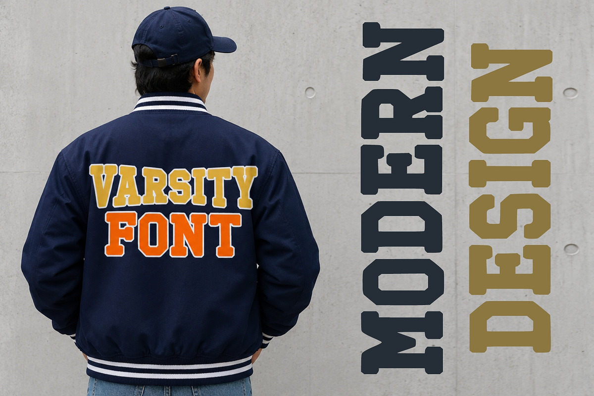 Varsity, a Slab Serif Font by Fourteen Letter (Photo 4 of 6)