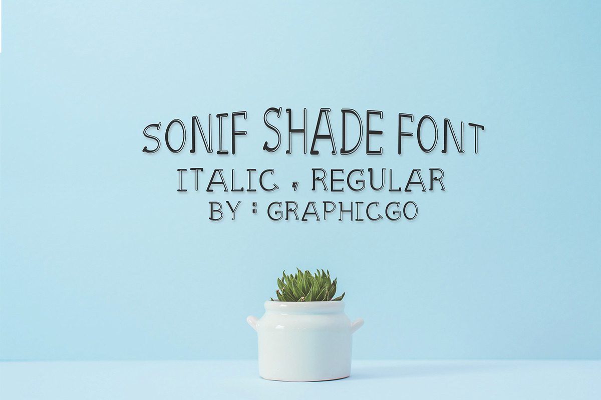 Sonif Shade Font