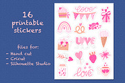 Love Stickers. Printable Stickers, a Technology Illustration by rinaletters (Thumbnail 2 of 5)