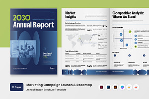 Marketing Campaign Roadmap Brochure, a Brochure Template by twinstd