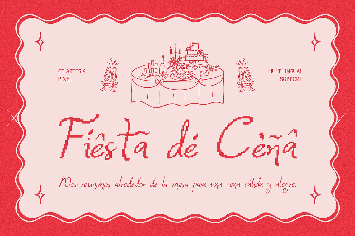 CS Artesia Pixel, a Script Font by Craft Supply Co. (Photo 5 of 8)