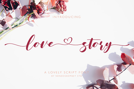 love story - a lovely script font