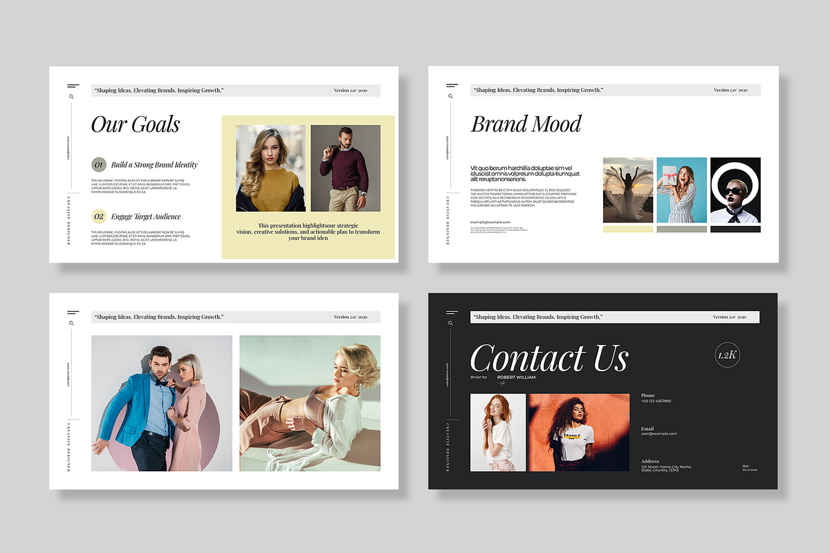 Brand Proposal Presentation Template, a Presentation Template by MightyDesign (Photo 5 of 8)