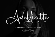 Adelliatte A Handwritten Signature, a Script Font by Allouse Studio (Thumbnail 1 of 10)