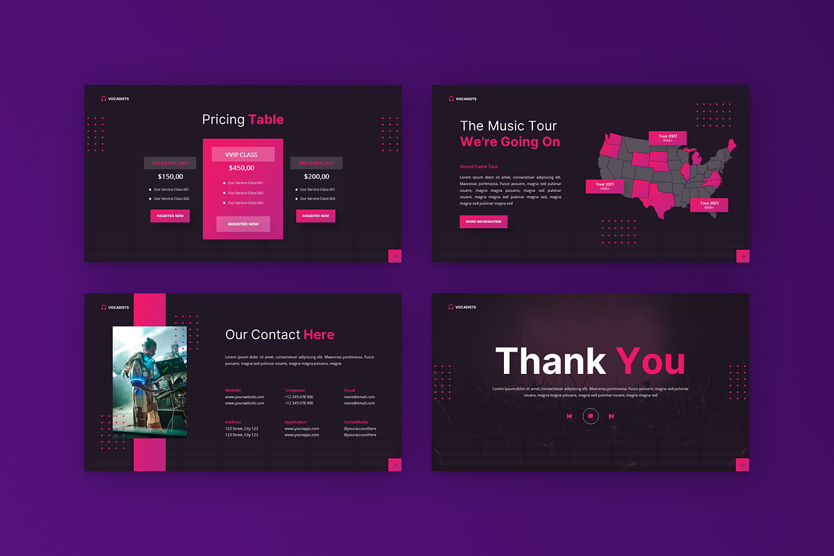 Vocadists - Music Studio Keynote, a Presentation Template by SquidPixey (Photo 1 of 5)