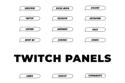 Text Bubble Twitch Panels