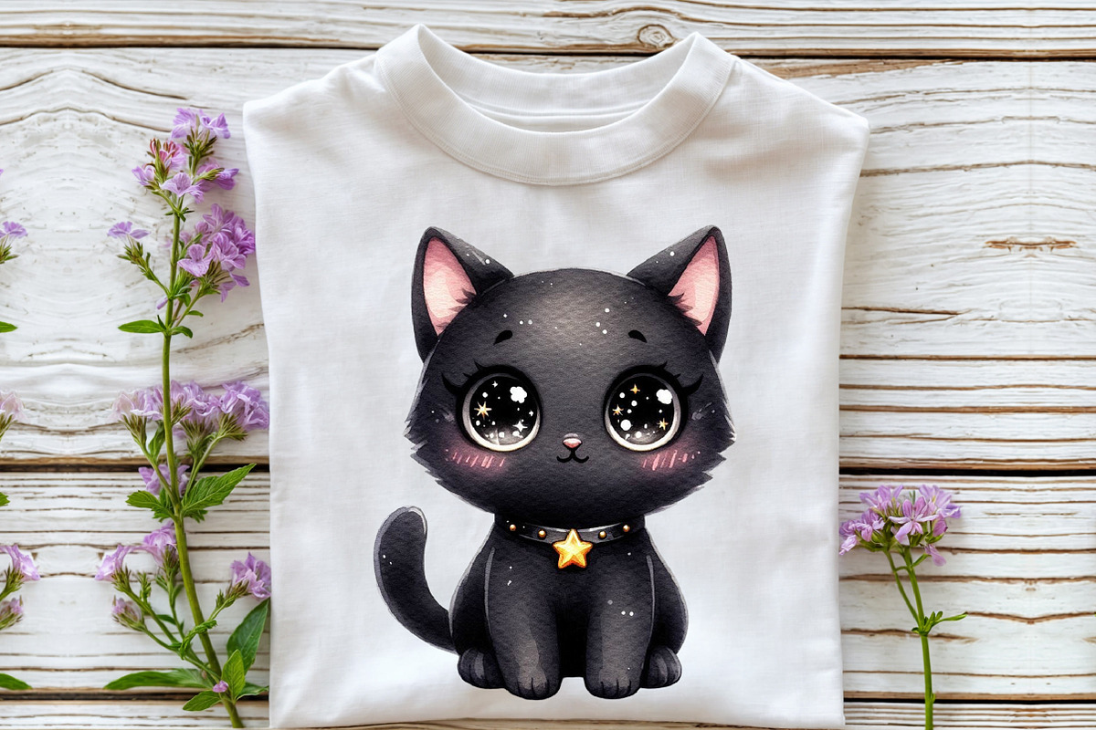 Watercolor Kawaii Halloween Clipart, an Illustration by Rose Art (Photo 4 of 7)