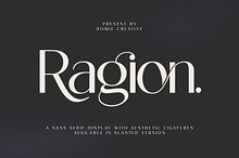 Ragion | Sans Serif Font