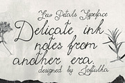 Few Petals. Dreamy Script Typeface, a Script Font by softulka (Thumbnail 3 of 7)