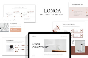 Lonoa Brown Pitch Deck Google Slides