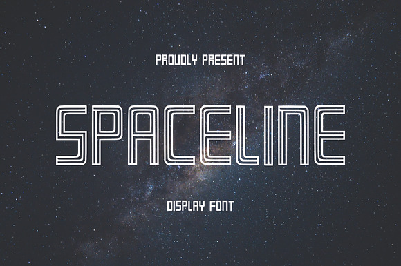 SPACELINE - Display Font preview 8