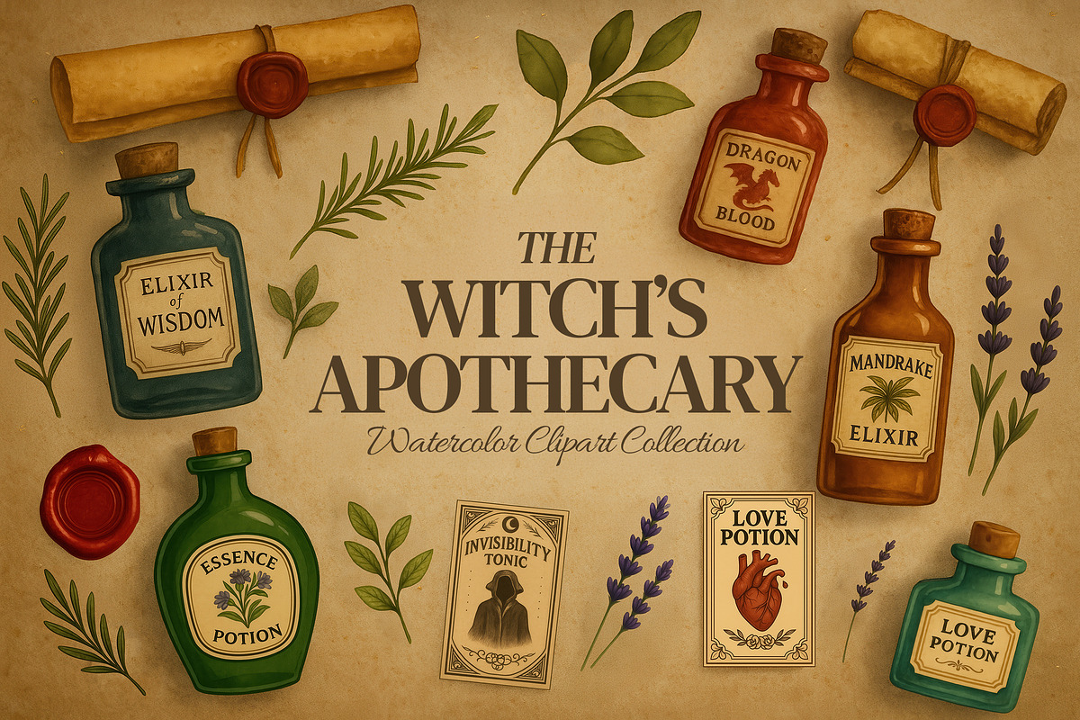 The Witch's Apothecary Kit, an Object Illustration by Curve Design (Photo 1 of 7)