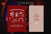 Hand Drawn Valentines Clipart Bundle, an Outline Icon by Baleee (Thumbnail 8 of 15)