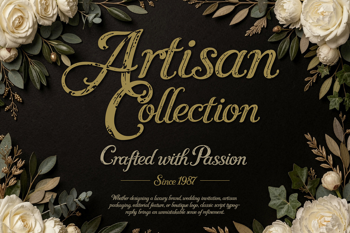 Bravitura Script - Rustic Elegance, a Script Font by HypeWorksCo (Photo 2 of 15)