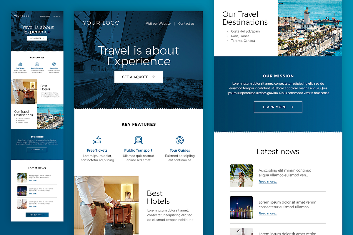 Email Newsletter Template PSD, an Email Template by Better Be a Designer (Photo 4 of 4)