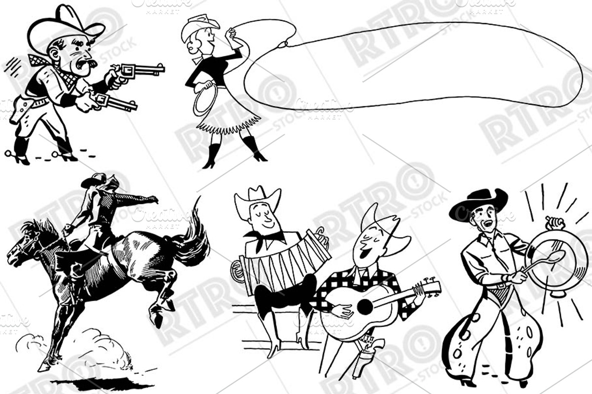 RTRO Country Western 1, an Illustration by RTRO Stock (Photo 3 of 5)