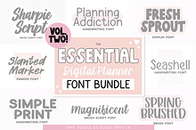 Essential Planner Font Bundle Vol. 2
