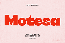 Motesa - Playful Bold Font
