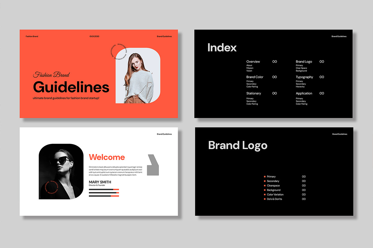 Modern Brand Guidelines Template, a Presentation Template by Mighty-Slide (Photo 2 of 7)