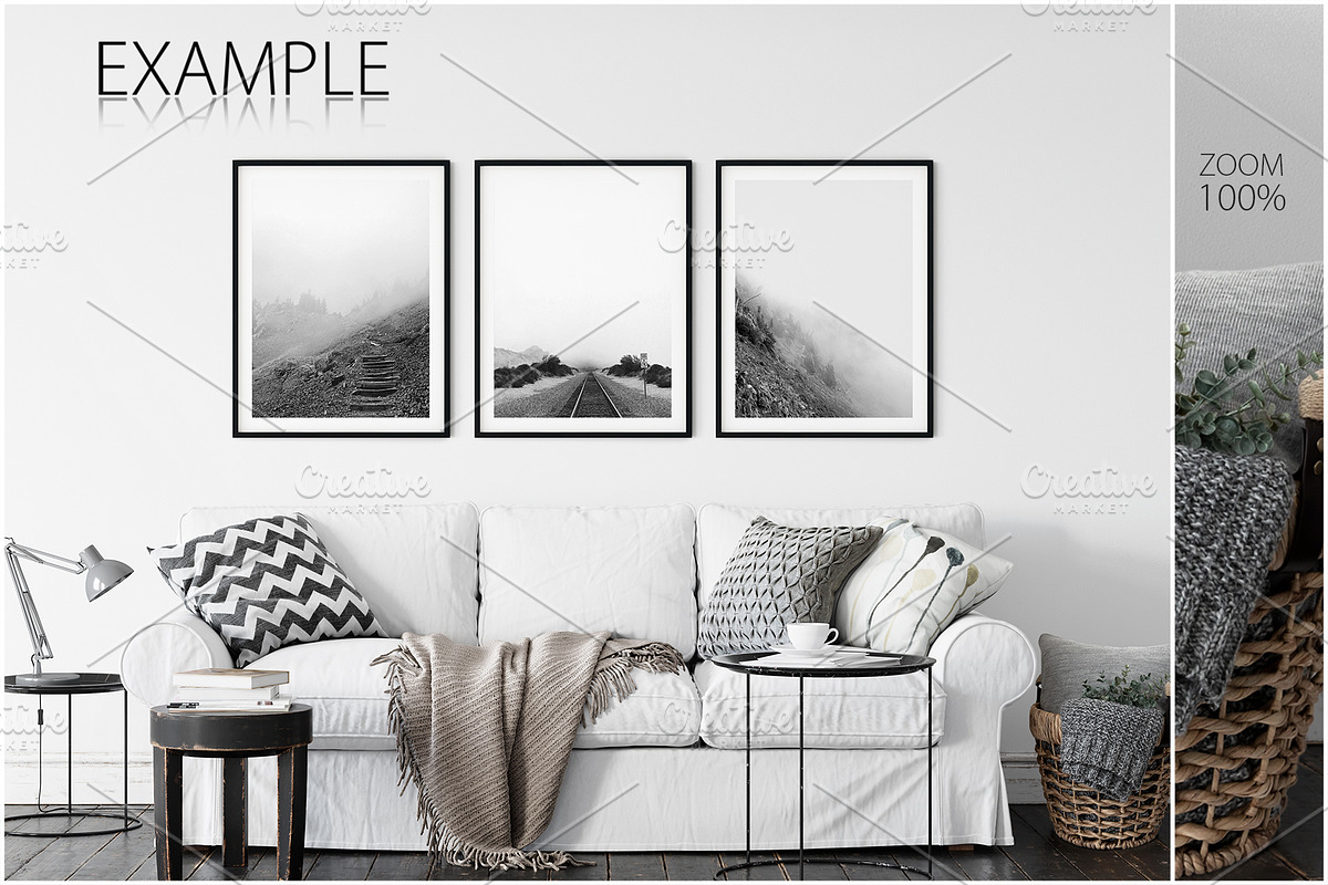 Frames & Walls Scandinavian Bundle-3, a Print Template by Yuri-U (Photo 11 of 42)