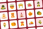 75 Thanksgiving Flat Icons, an Emoji Icon by Prosymbols (Thumbnail 8 of 10)
