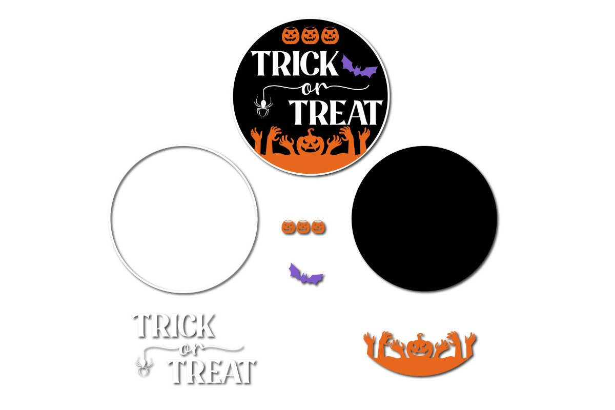 Halloween Round Door Sign Svg, an Object Graphic by Digi_Design_World (Photo 3 of 9)