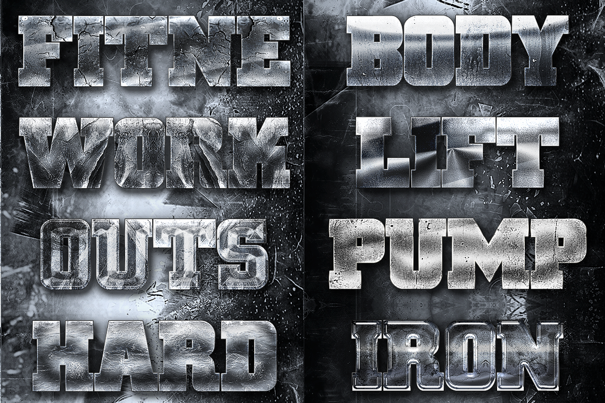 32 Fitness and Exercise Styles Vol 2, a Layer Style Add-On by DesignFathoms (Photo 4 of 5)