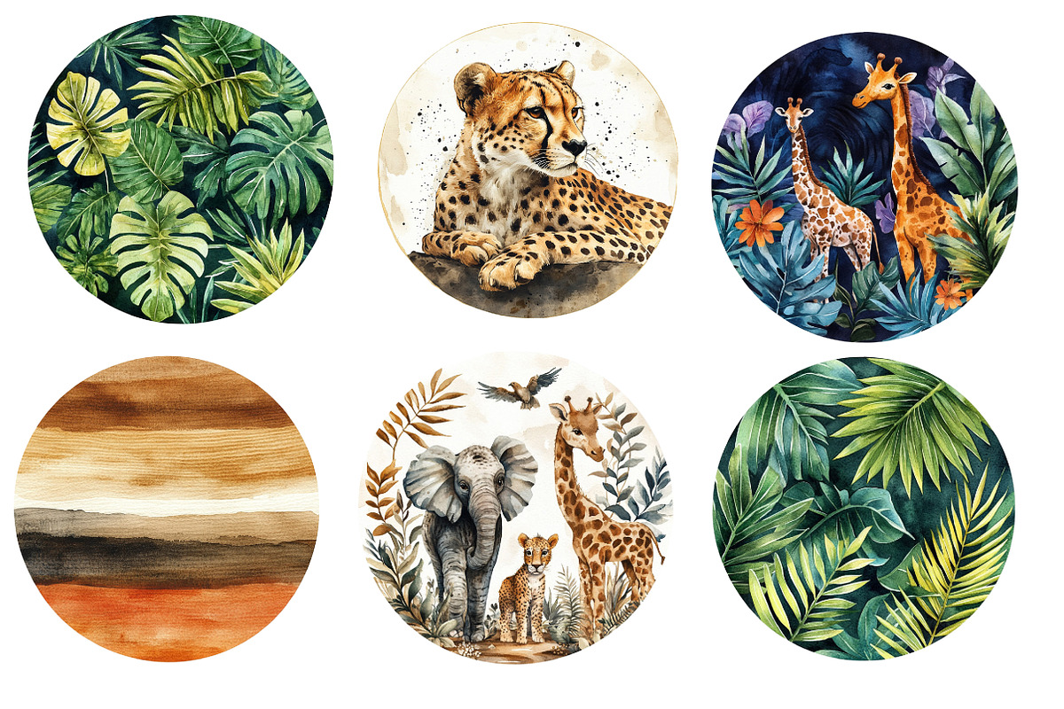 Safari Circles Clipart, an Icon by Designworld (Photo 3 of 6)
