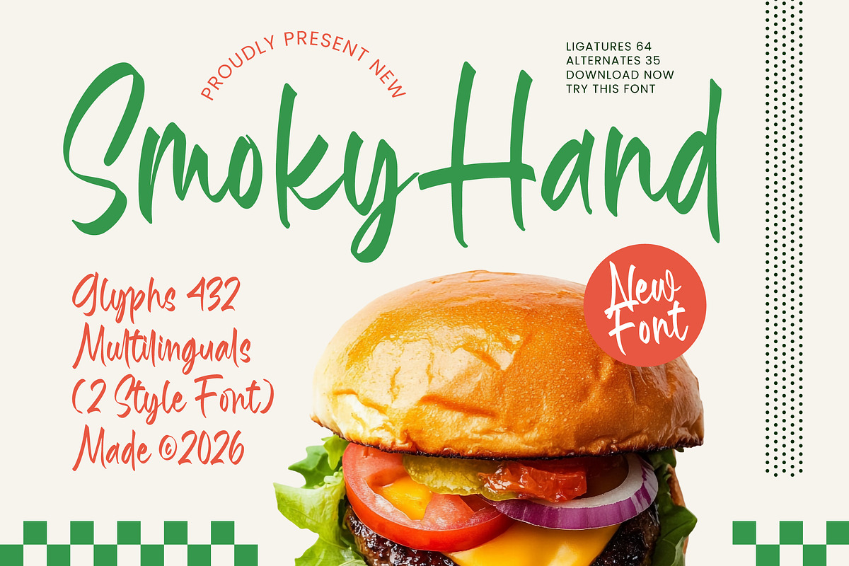 Smoky Hand Stylish Handwritten Font, a Script Font by Letterena Studios Script (Photo 1 of 20)