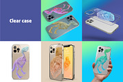 iPhone 12 pro Clear & Frosted case, an iPhone Mockup by Colatudo Store (Thumbnail 3 of 9)