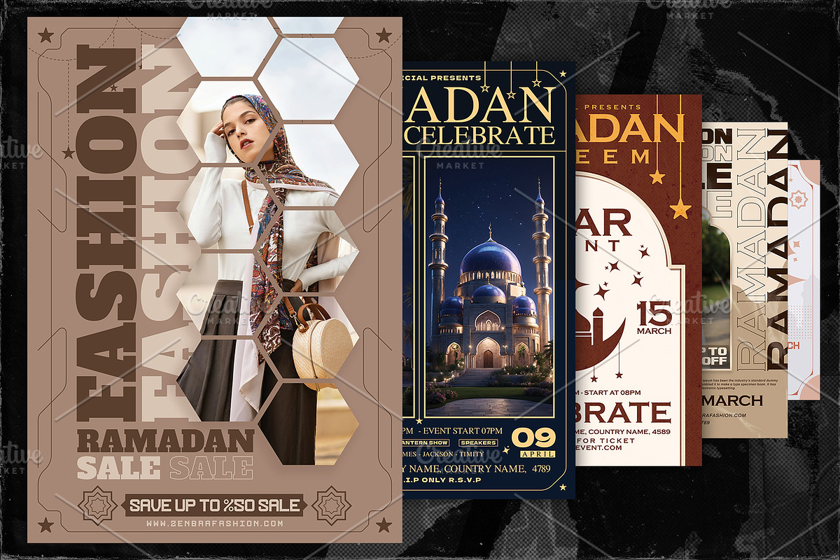 6 Ramadan Flyer Template A4, a Flyer Template by OnurDemircan (Photo 5 of 5)