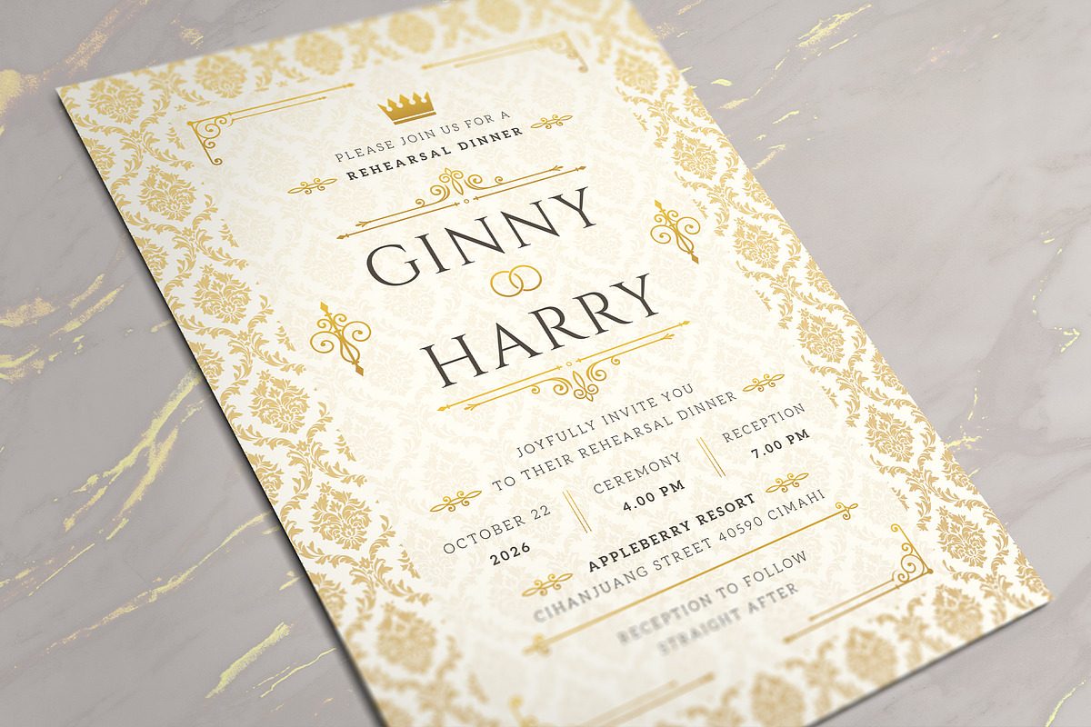 Royal Dinner Invitation, an Invitation Template by Aarley Kaiven (Photo 1 of 2)