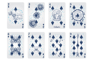 Playing Cards. Space.