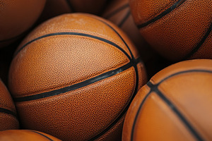 Basketballs arranged in a sports facility for practice and training sessions, a Sports & Recreation Photo by AlyaAnd