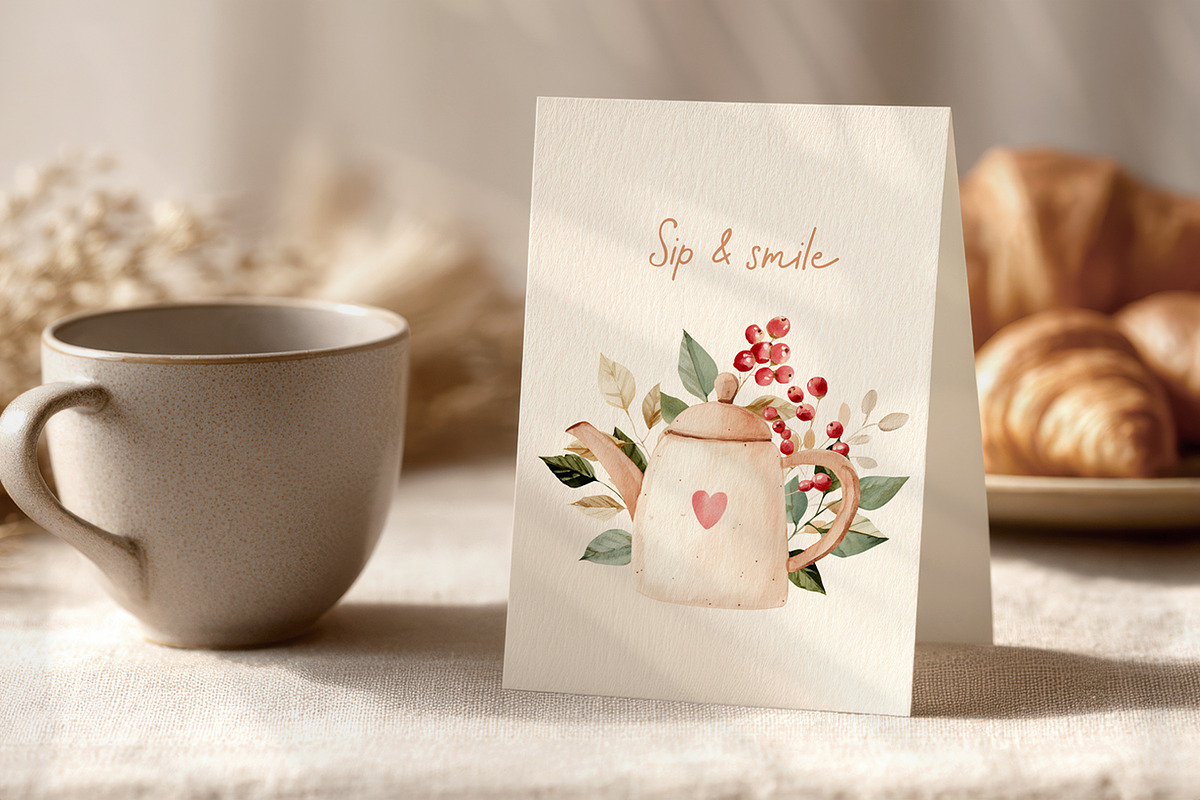 Cottage Tea & Blooms Collection, a Seasonal Illustration by Anna Druzhkova (Photo 24 of 24)