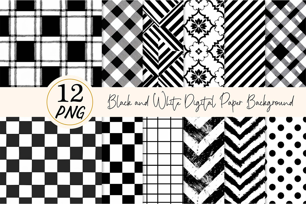 Black and White Paper Background, a Texture Illustration by DreamPrint404 (Photo 1 of 3)