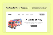 Kids Toys 3D Icon Set, an Object Illustration by twinstd (Thumbnail 5 of 6)