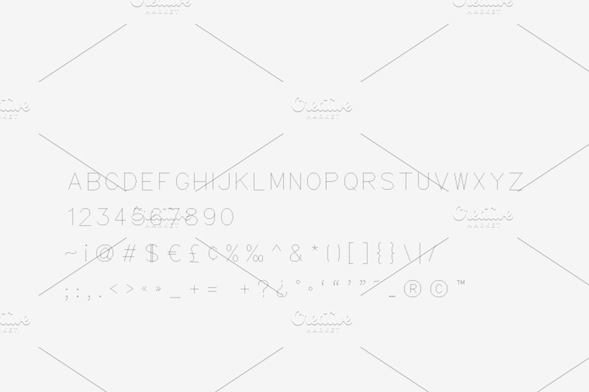 Blueprint - Laser, Craft Cutter Font preview 2