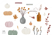 Neutral Fall Decor, a Decorative Illustration by plaidGecko (Thumbnail 2 of 3)