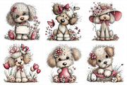 Whimsical Spring Poodle Clipart, an Illustration by Daily.Designs (Thumbnail 5 of 6)