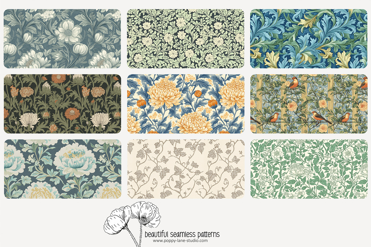 70 Arts & Crafts seamless pattern, a Pattern Graphic by Poppy Lane Studio (Photo 6 of 10)
