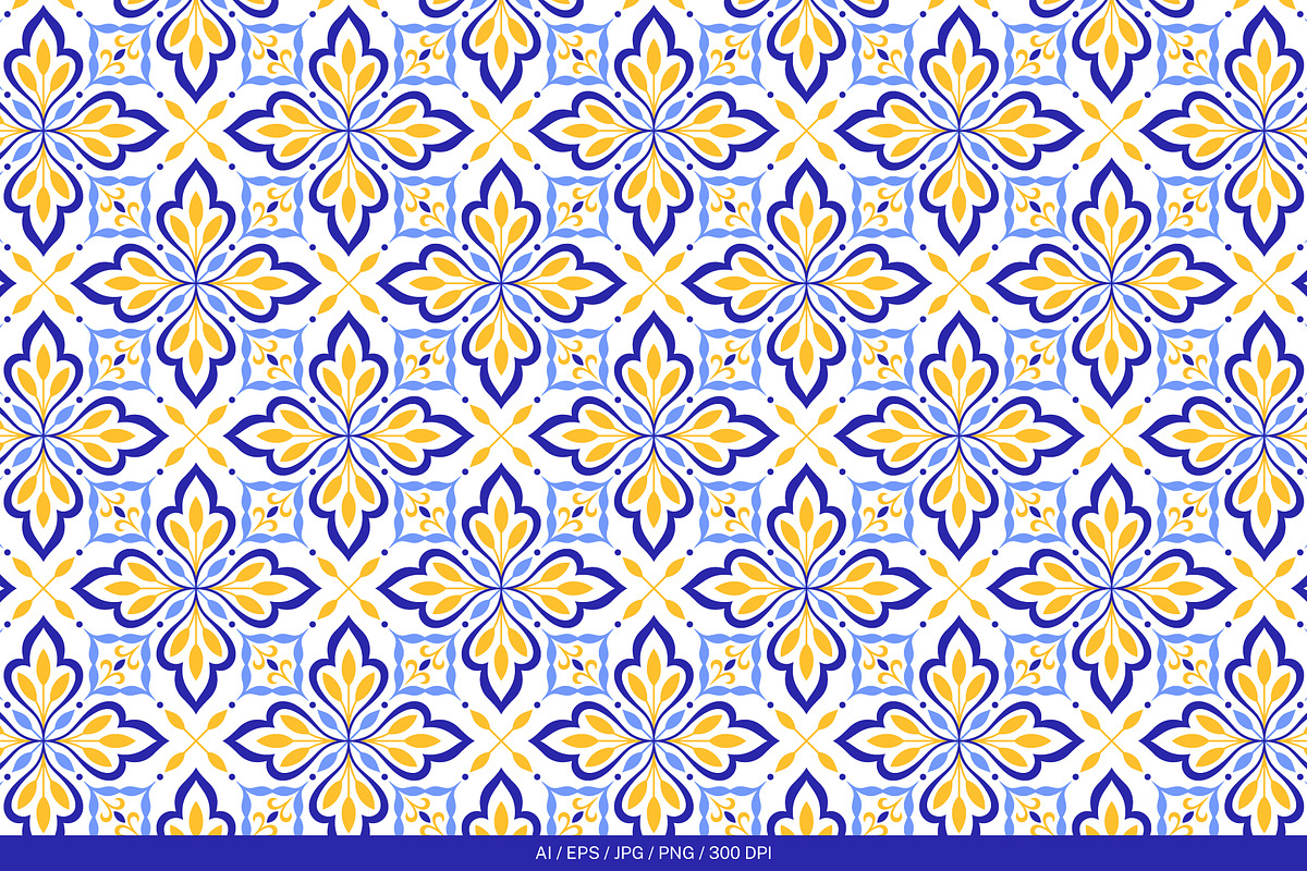 Mediterranean Style Tiles and Motifs, a Pattern Graphic by Vodoleyka (Photo 15 of 16)