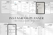 Instagram Planner Printable Canva, a Stationery Template by BRANDcontent (Thumbnail 1 of 6)