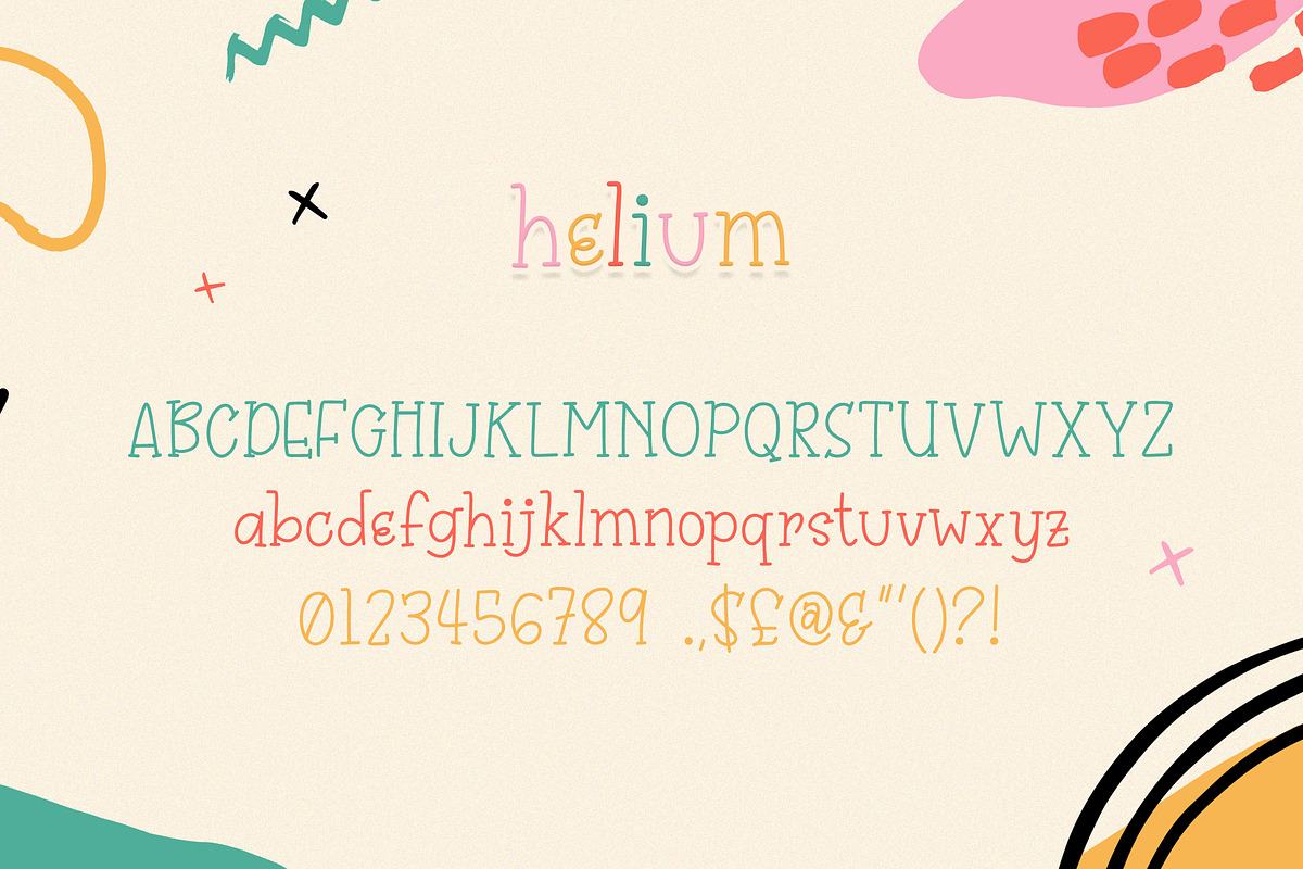 Helium Font, a Font by Lollipop Hand Drawn