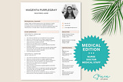 Medical Resume Template Word, a Resume Template by Stanin Studio (Thumbnail 1 of 10)