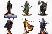 Mystic Dreamweaver Clipart Set, a Person Illustration by ThatsDesign Art (Thumbnail 7 of 9)
